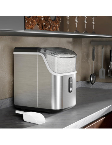 Máquina de Hielo Nugget Crzoe 15.88 kg/día Autolimpiante