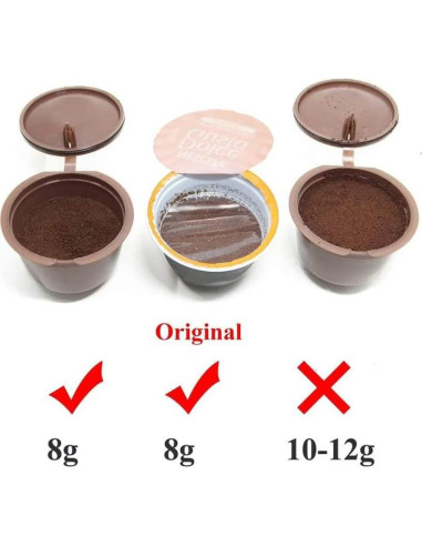 Cápsulas de Café Reutilizables TQEONKL para Nescafé Dolce Gusto
