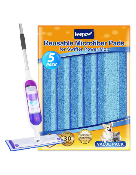 Paños de Mopa Reutilizables KEEPOW 5 Unidades 33-38 cm