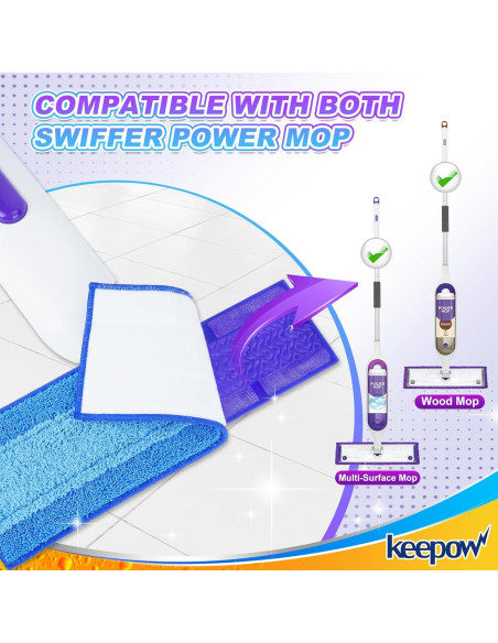 Paños de Mopa Reutilizables KEEPOW 5 Unidades 33-38 cm