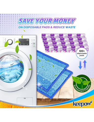 Paños de Mopa Reutilizables KEEPOW 5 Unidades 33-38 cm