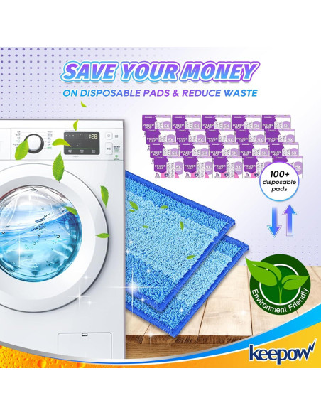 Paños de Mopa Reutilizables KEEPOW 5 Unidades 33-38 cm