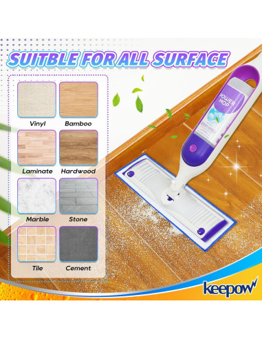 Paños de Mopa Reutilizables KEEPOW 5 Unidades 33-38 cm