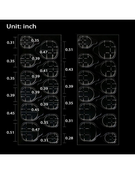 Pestañas Adhesivas Doble Cara Allstarry 360 Piezas para Uñas