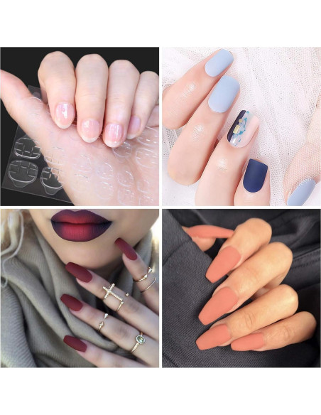 Pestañas Adhesivas Doble Cara Allstarry 360 Piezas para Uñas