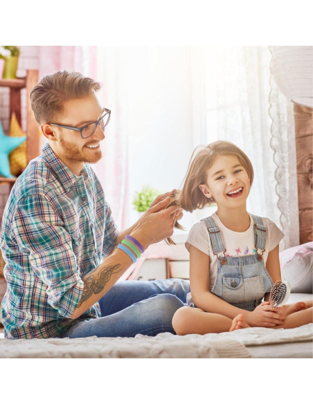 100 Gomas de Pelo Gruesas Bessrung Sin Costura Caramelo