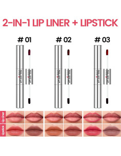 Tinte de Labios Peel Off HOSAILY Doble Cara Impermeable 4.2g 2