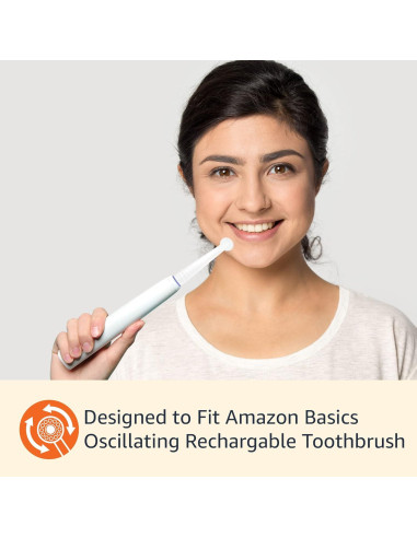 Cabezal de cepillo de dientes eléctrico Amazon Basics, 3 unidades, compatible Oral-B