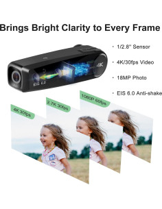 Cámara de Video 4K ORDRO EP6 Plus con EIS y WiFi 2