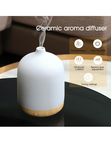 Difusor de Aceite Esencial Kakoda XR-311 250ml Cerámica Negro