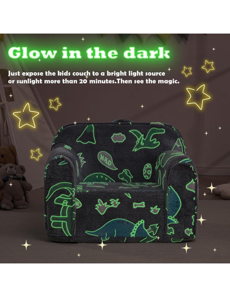 Sillón Infantil Kisdsa Dino Brillante 45.7x63.5x47 cm