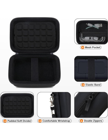 Funda Dura RAIALL para LaCie Rugged SSD Pro5 4TB/2TB Negro