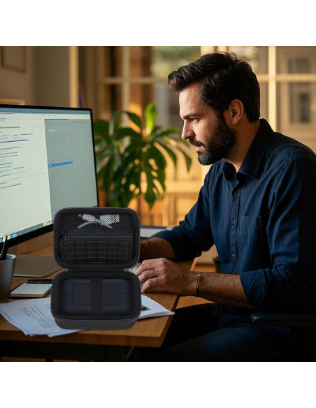 Funda Dura RAIALL para LaCie Rugged SSD Pro5 4TB/2TB Negro