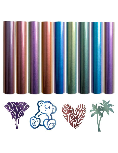 Vinilo de Transferencia de Calor Tintnut Camaleón 30.48x25.4cm 9 Colores