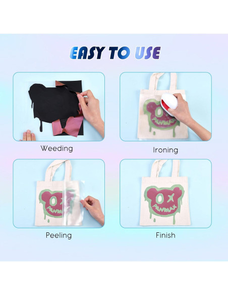 Vinilo de Transferencia de Calor Tintnut Camaleón 30.48x25.4cm 9 Colores