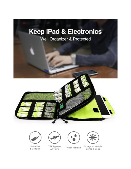 Organizador de Cables Luxtude Mediano Negro Doble Capa