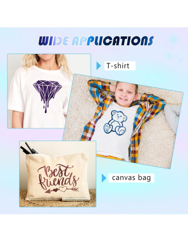 Vinilo de Transferencia de Calor Tintnut Camaleón 30.48x25.4cm 9 Colores