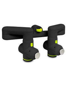 Pistola Masajeadora ProsourceFit Dual Pro, 6 Accesorios, Alivio Tejido Profundo, 4 Velocidades, Silenciosa, Negra