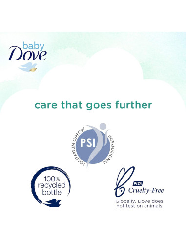 Baby Dove Lavado Corporal 385 ml x 3 Piel Sensible Sin Fragancia