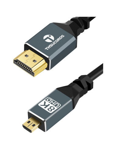 Cable Micro HDMI a HDMI 0.5M Jinglong 8K 60Hz 48Gbps