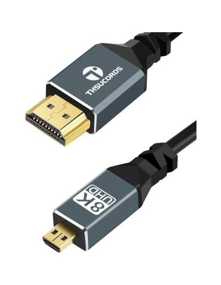 Cable Micro HDMI a HDMI 0.5M Jinglong 8K 60Hz 48Gbps