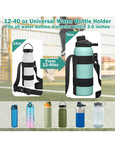 Soporte para Botella de Agua HEYSKAY con Correa Ajustable 64oz