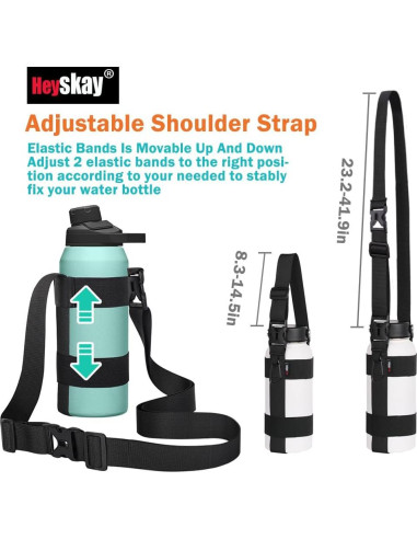 Soporte para Botella de Agua HEYSKAY con Correa Ajustable 64oz