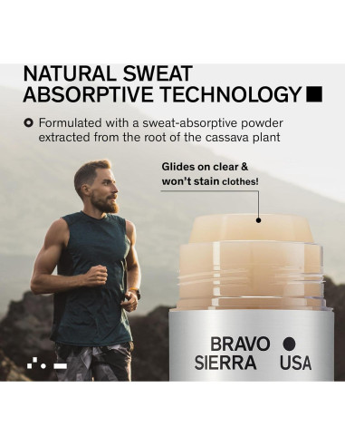 Desodorante Natural Bravo Sierra 90.7g - Sin Aluminio, Cítricos y Madera de Cedro