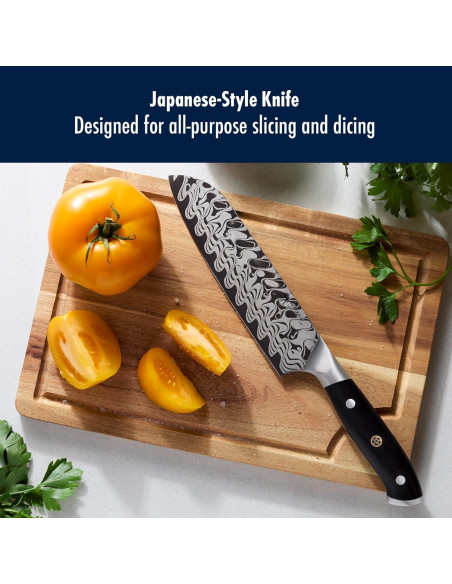 Cuchillo Santoku 17.78 cm Henckels Compass Damasco