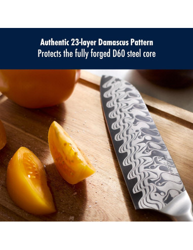 Cuchillo Santoku 17.78 cm Henckels Compass Damasco