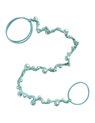 Tiras de Cabello en Espiral SISYOUP Aqua 63.5 cm Sin Daño