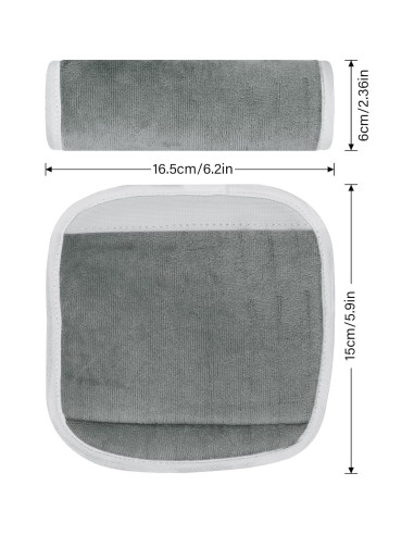 Funda de Cuello para Asiento de Coche Niños DM-017 Gris Oscuro