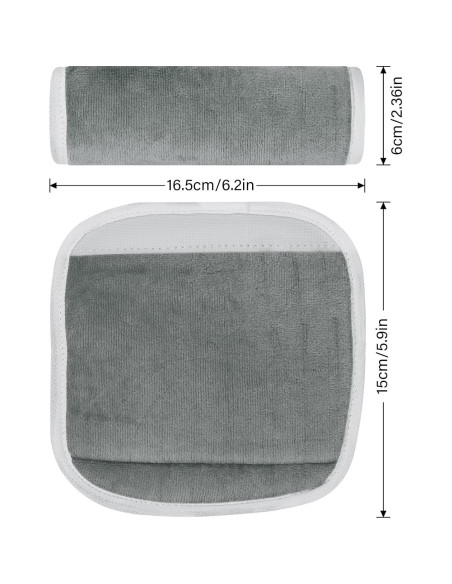 Funda de Cuello para Asiento de Coche Niños DM-017 Gris Oscuro