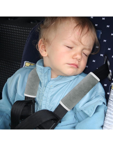 Funda de Cuello para Asiento de Coche Niños DM-017 Gris Oscuro