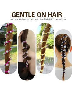 Tiras de Cabello en Espiral SISYOUP Aqua 63.5 cm Sin Daño 2