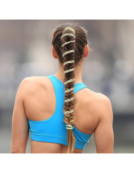 Tiras de Cabello en Espiral TBUKEOM - 4 Pcs Sin Daño, Multicolor