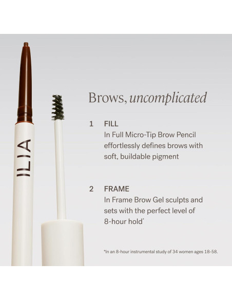 Lápiz de Cejas ILIA Micro-Tip Castaño Claro 9.92g Vegano