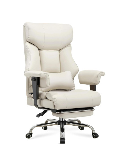 Silla de Juego GTRACING L-CH510 Grande 400LBS Beige Ergonómica