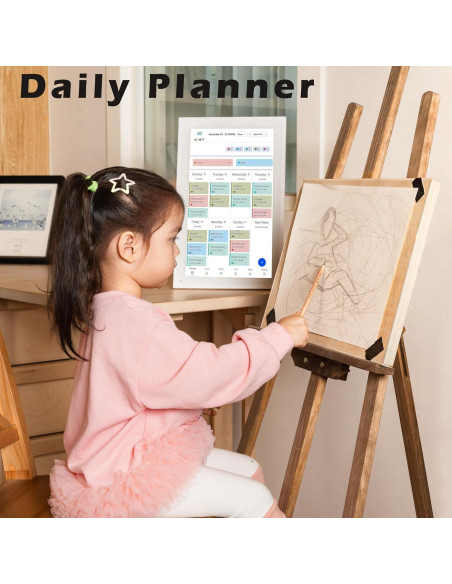 Calendario Digital 15.6" RhythNest Blanco - Planificación Familiar