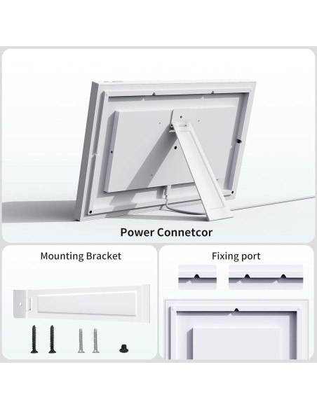Calendario Digital 15.6" RhythNest Blanco - Planificación Familiar