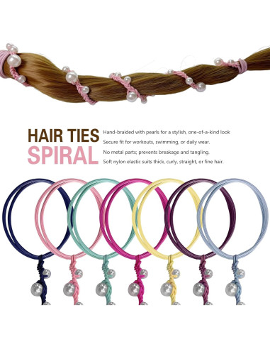 Tiras de Cabello en Espiral SISYOUP Aqua 63.5 cm Sin Daño