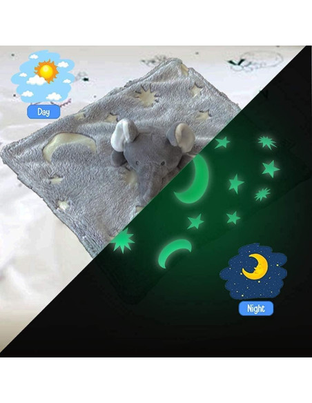 Manta de Seguridad para Bebés Cree Grandes Sueños Elefante Gris