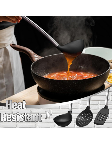 Juego de Utensilios de Cocina Umite Chef 34 Pcs Silicona y Acero