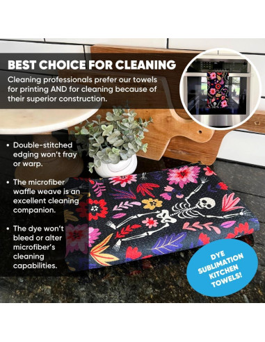 Toallas de Microfibra Blancas para Sublimación 40.6x61 cm - 156 Unidades