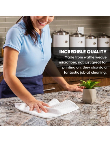 Toallas de Microfibra Blancas para Sublimación 40.6x61 cm - 156 Unidades