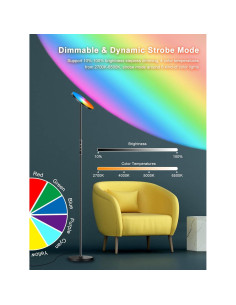 Lámpara de Pie LED RGB Monococo 36W 3600LM Control Remoto 2