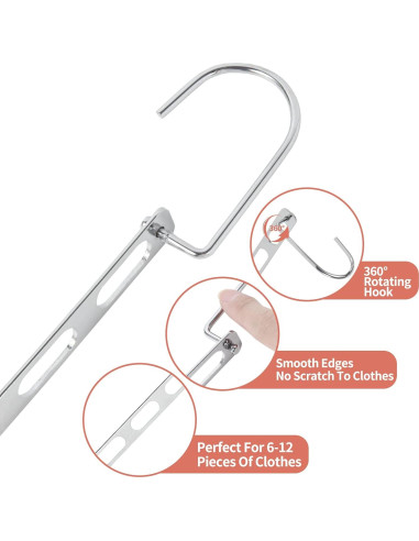 Perchas Ahorradoras de Espacio TREES & BREEZE, Paquete de 10