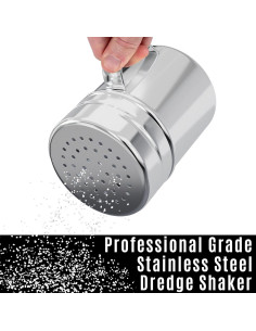 Juego de 4 Sacudidores de Sal y Pimienta CUSINIUM 10oz Acero Inoxidable 2