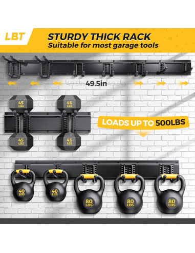 Organizador de Herramientas de Garaje LBT 125.7 cm Montado en Pared