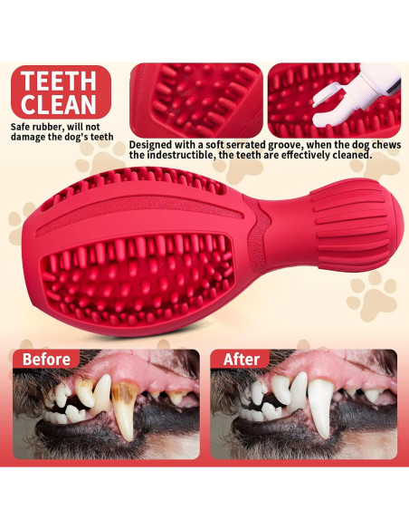 Juguete Interactivo para Perros TonyEst - Dispensador de Golosinas, Caucho Duradero, Estimulación Mental